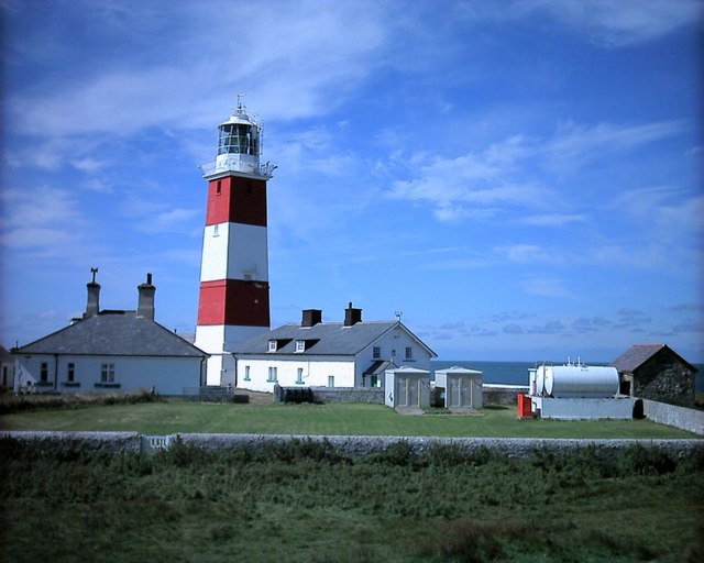 The lighthouse on Bardsey Island (Ynys Enlli), off the tip of the Llŷn Peninsula