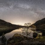 The Milky Way over Llyn Ogwen in Eryri, whose International Dark Sky Reserve borders the Llŷn Peninsula
