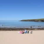 Porthor, known as the Whistling Sands, a family-friendly beach on the Llŷn Peninsula